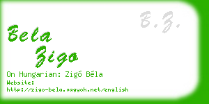 bela zigo business card
