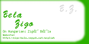 bela zigo business card